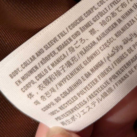 Abercrombie & Fitch Brown Soft Faux Fur Cropped Mini Puffer Size L - Picture 5 of 6